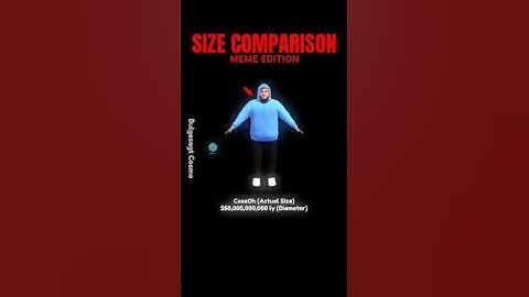 UNIVERSE SIZE COMPARISON, but in Memes
