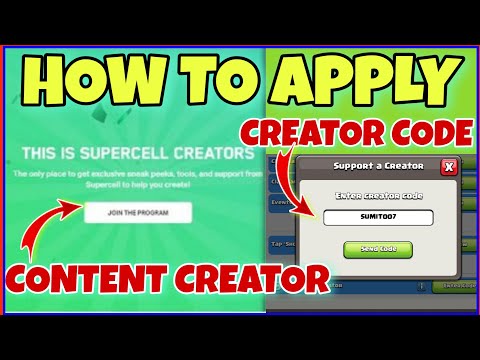 How to get supercell creator code and become supercell creator in 2020|| what is supercell creator