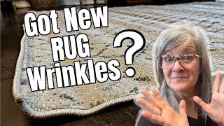 How to Get Wrinkles Out of a New Rug / Easy DIY Hack