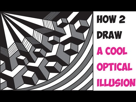 How to Draw Cool 3D Optical Illusions Drawing Trick Easy ...