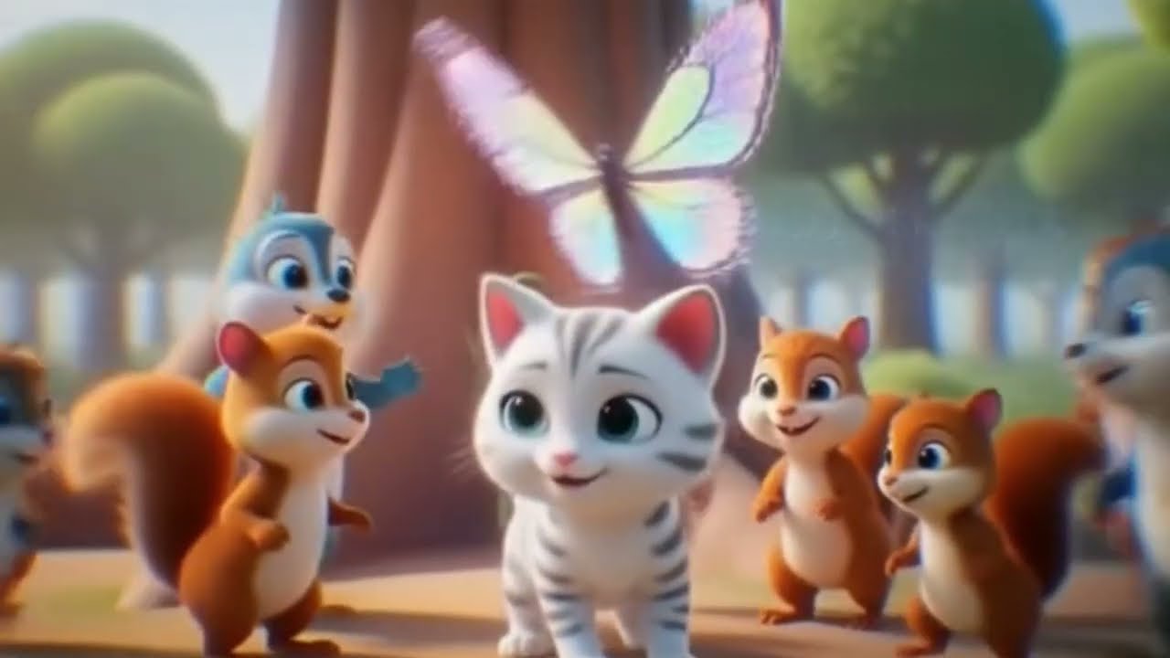 The Magical Butterfly and  the Cat |The Secret of the Magic Flower | 