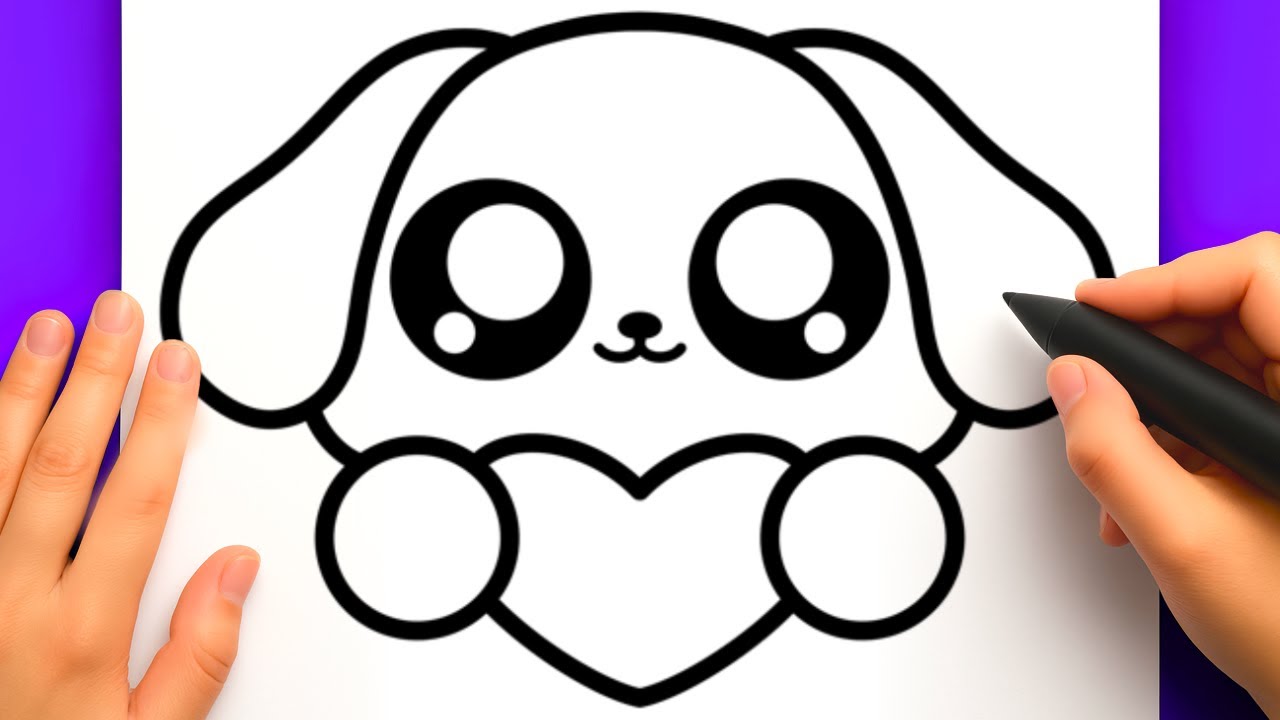 DESSIN FACILE KAWAII COMMENT DESSINER UN CHIEN FACILEMENT DESSIN DE dessin-facile-kawaii-comment-dessiner-un-chien-facilement-dessin-de