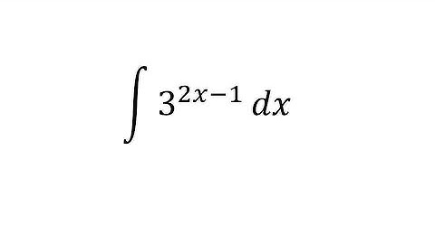 integral of 3^(2x - 1) dx