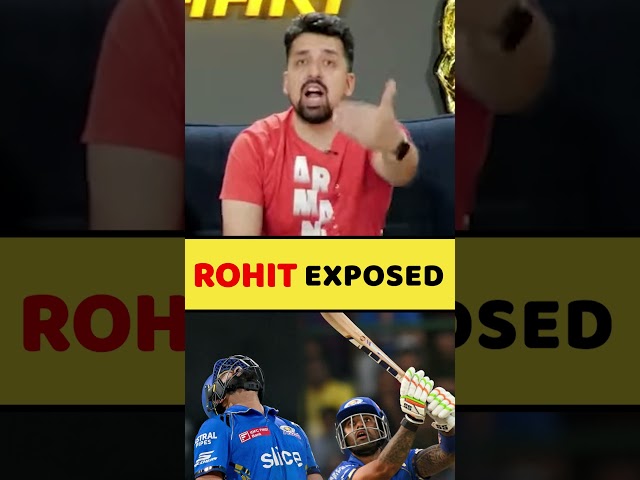 ROHIT EXPOSED!!! #rohitsharma #mivskkr class=