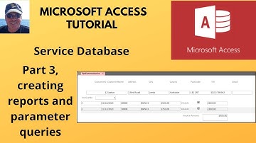 How to create a service database in Microsoft Access. Part 3