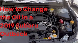 How to Change the Oil in a 2019 Subaru Outback #maintenance