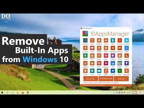How to Remove Built-In Apps from Windows 10 using || 10AppsManager and Power Shell
