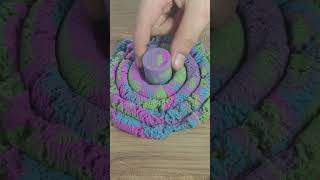Very Relaxing Kinetic Sand Crushing ASMR Mixed Colors