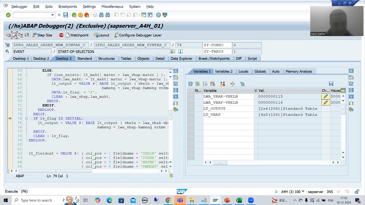 Move Corresponding in SAP ABAP 7.4 / 7.5 onwards - YouTube