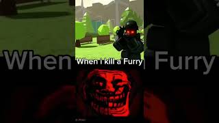 When i see a furry😈...Credits to @GDILIVES  #roblox #edit