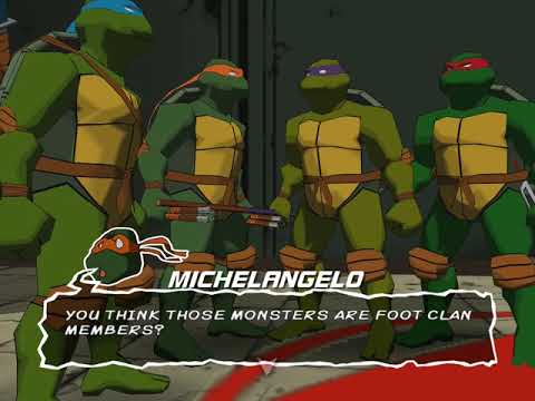 Teenage Mutant Ninja Turtles: 2003 Game (PC) - Stage 5 - Raphael (Hard + All Makimonos)