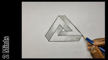 How to Draw an Optical Illusion Triangle the Easy Way Timslape