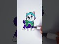 ⏪ Reverse Play 🐶 Everest Paw Patrol ❄️ Glitter Art for Kids #coloring #cartoon #pawpatrol