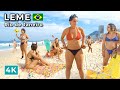 Walking Leme Beach - Rio de Janeiro - Brazil [ 4K ] - Beach Walk Tour 2021- Walk Leme to Copacabana