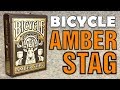 1分トランプ紹介【BICYCLE AMBER STAG】