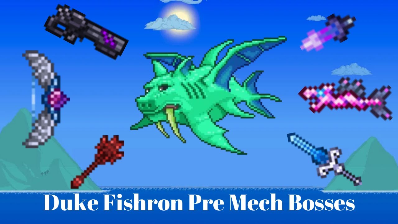 Duke Fishron Pre Mechanical Bosses Guide! Terraria 1.4.1 YouTube