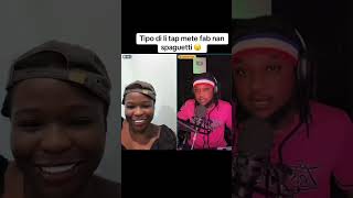 Tipo dil tap mete fab nan soagueti 😮 #haitiancreator #reaction