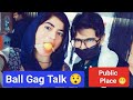 Ball Gag Talk Challenge Public Place Foziabootavlog Viral 