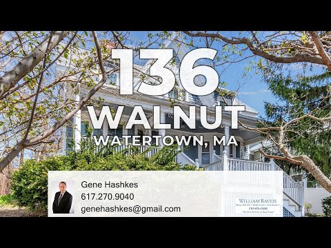 136 Walnut Street, Watertown, MA home video tour