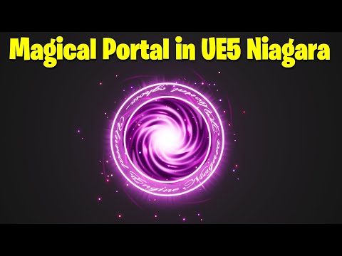 Magical Portal in UE5 Niagara Tutorial | Download Files