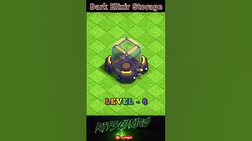 Dark Elixir Storage Upgrading Level 1 To Max #coc #clashofclans #gaming #shorts