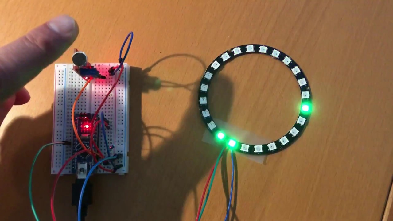 Stereo NeoPixel Ring VU Meter - Arduino Project Hub