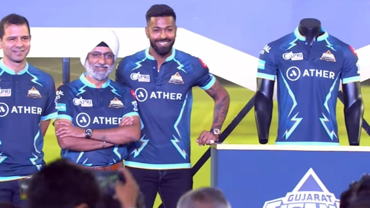 Gujarat Titans New Official Jersey Launch in IPL 2022//Hardik Pandya Captain,Jay shah,Ashish Nehra.