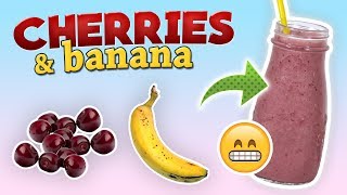 Cherry Banana Smoothie (Breakfast Smoothie Recipe)