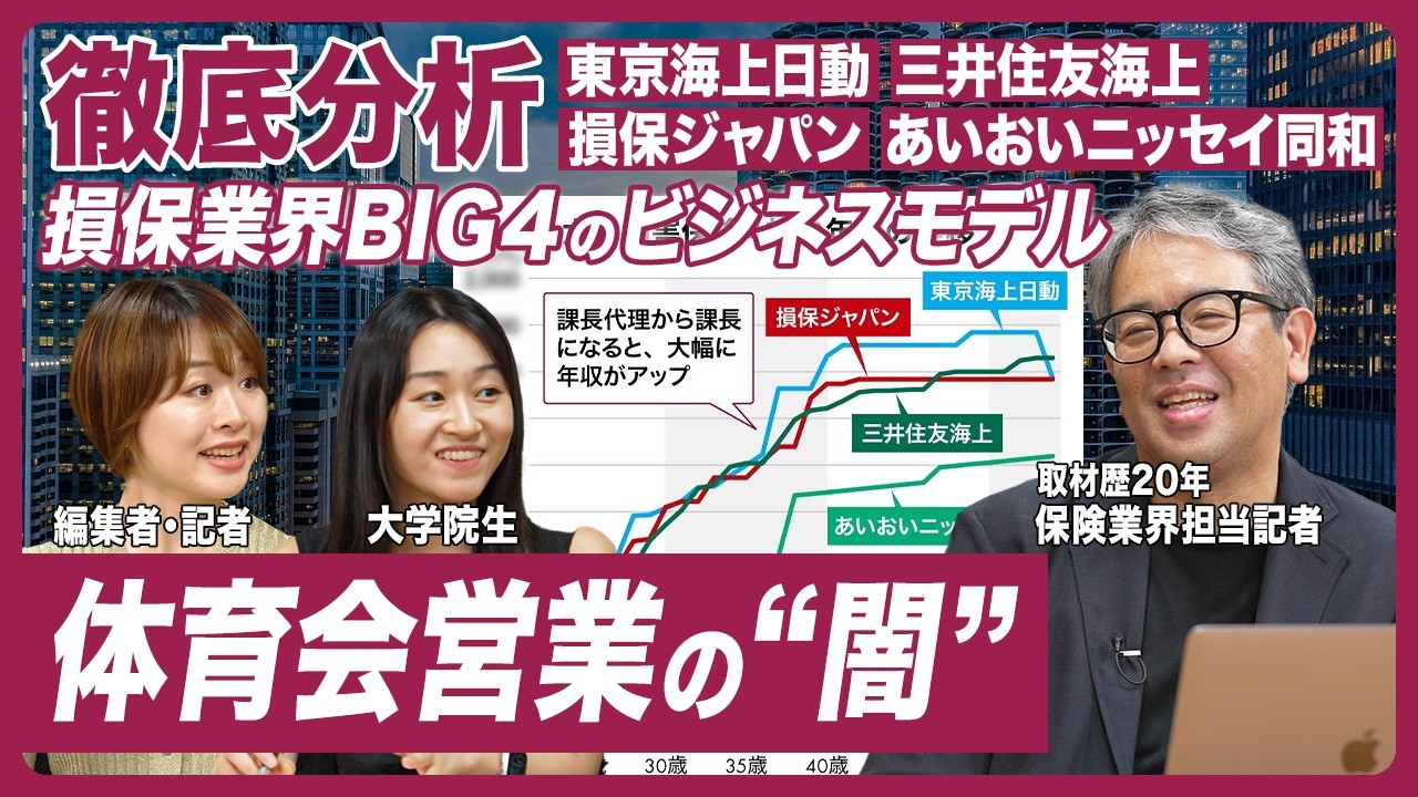【前編】損保業界は高収入で「ゴリゴリの体育会系」、ベテラン業界記者が明かす業界のビジネス・闇・将来性【就活がムズい】