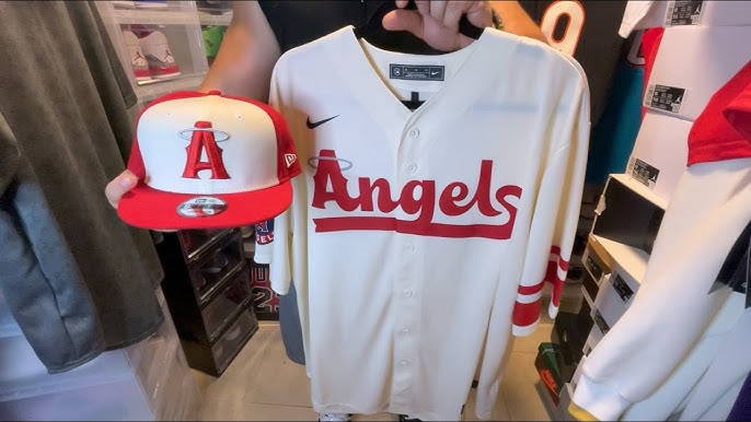 Got the City Connect jersey and hat just in time for the on-field debut  tonight! I love it, it looks so clean. Go Angels! : r/angelsbaseball