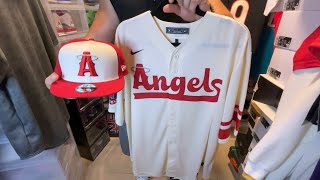 Men's Los Angeles Angels Nike Cream 2022 City Connect Replica