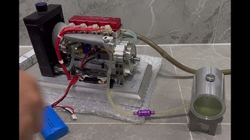 CISON engine model after burning 1 liter of oil