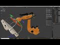 robot KUKA KR210 Quantec with big energy supply Flansch and pallet grippers a Blender 3D Model