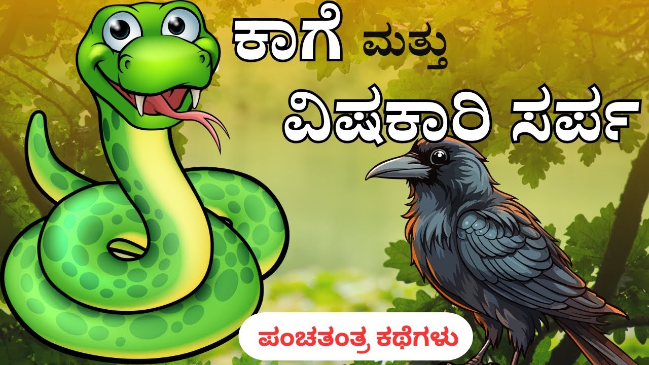 The Crow & The Snake: A Panchatantra Tale | bedtime story