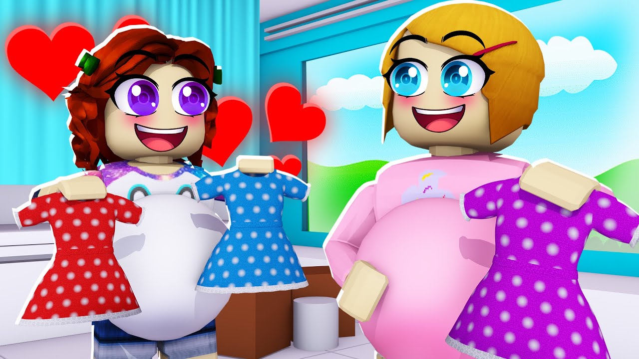 I Was Pregnant At The Same Time As My Best Friend In Roblox Brookhaven!
