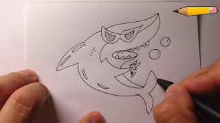 How To Draw White Shark Step by Step