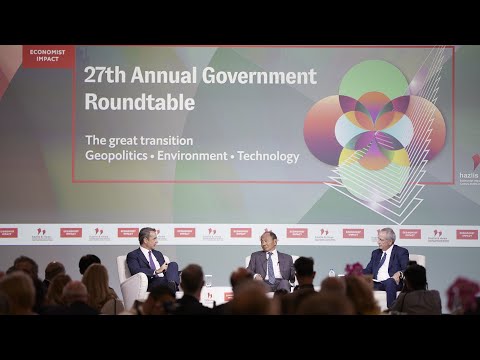 PM Kyriakos Mitsotakis’ conversation with Francis Fukuyama at the Economist Government Roundtable