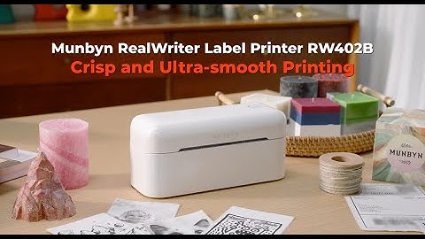 Munbyn RW402B Bluetooth Thermal Label Printer, Crisp and Ultra-smooth Printing