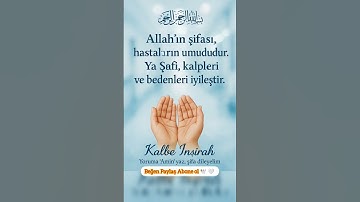 Thumbnail of “YA ŞÂFİ… Kalplerimize, Bedenlerimize Şifâ Ver Allah’ım 🌿✨ | Şifa Duası” #ŞifaDuası #YaŞafi #amin