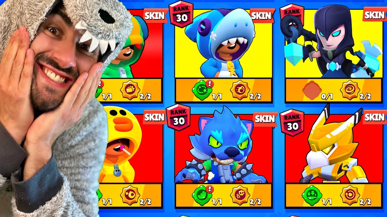 78 Skins Tout Mes Skins Brawl Stars Youtube - dessin de gemmes brawl stars