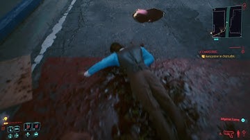 Cyberpunk 2077 Man jumps off building out of nowhere