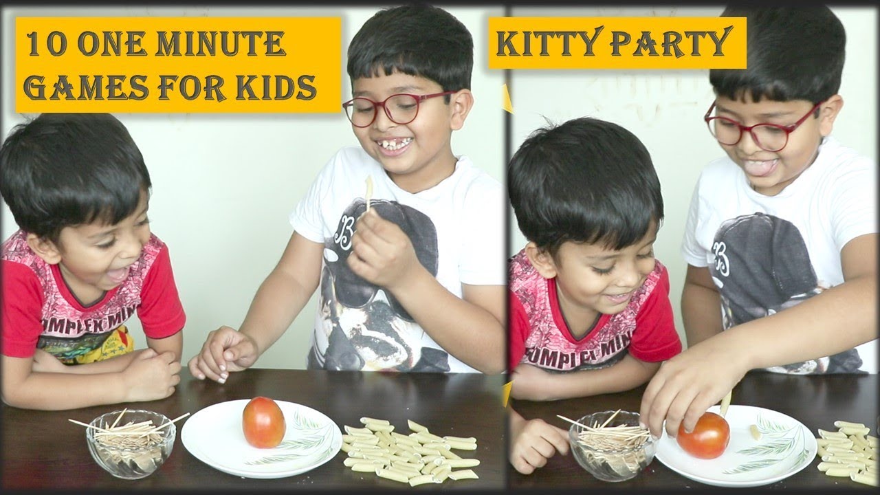One Minute Games | 10 new kids party games and kitty party games | 10 party  games - YouTube