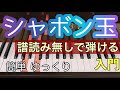 【シャボン玉】童謡 唱歌/保育/譜読み無しでも弾けます ゆっくりあり 初心者のためのピアノMOO