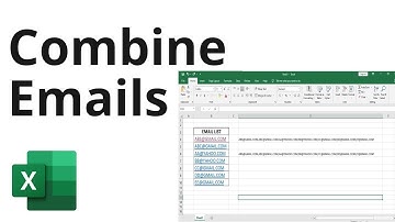 Combine Multiple Email Addresses into One Line using Excel