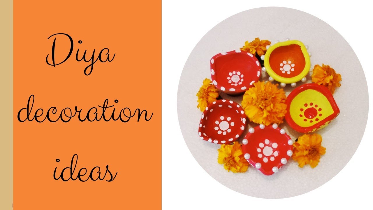Diya decoration ideas for Diwali | Easy & unique diya decoration | Diwali decoration ideas #19