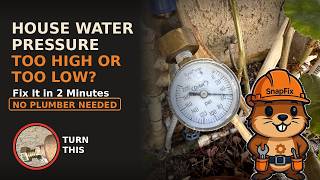 Water Pressure Regulator: How to Fix High or Low PSI in 2 Minutes