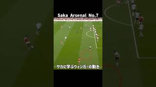 Saka Arsenal No.7イングランドのウィンガー＃サカ　＃アーセナル　＃ウィンガー