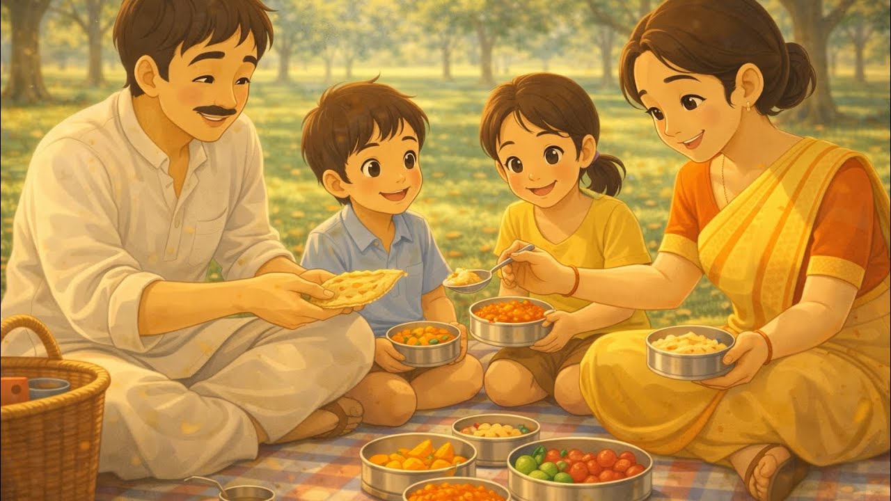 A Peaceful Picnic with Family | 3D Ghibli Style 