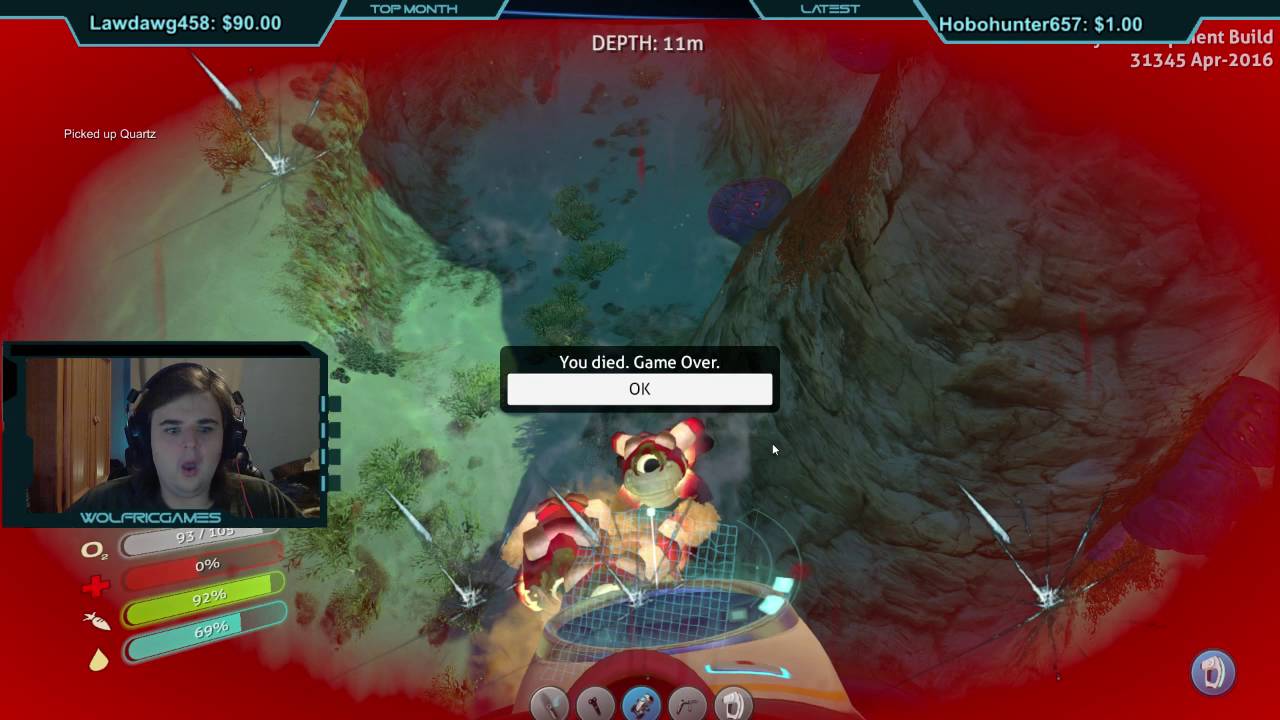 Subnautica Super Crash fish time YouTube