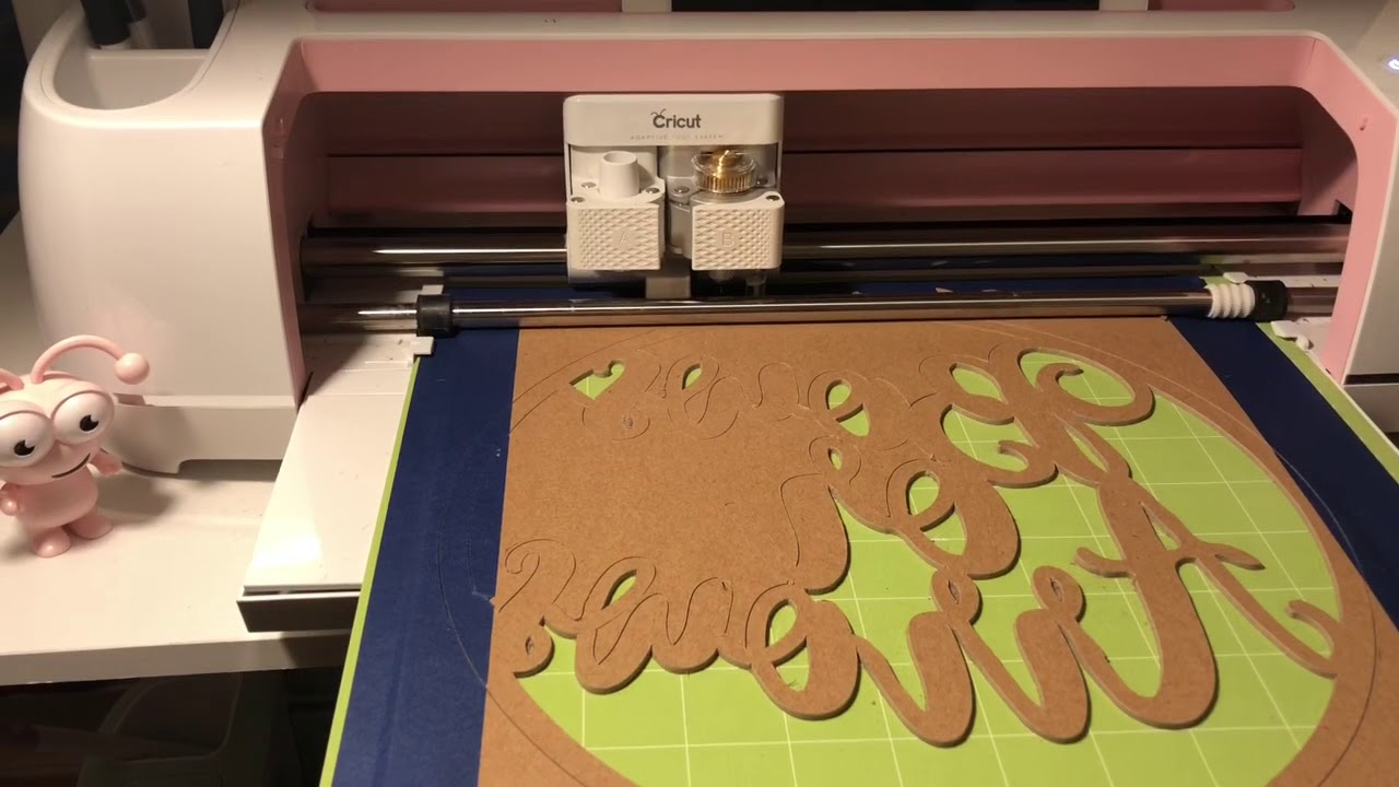 How to Cut Chipboard with the Cricut Maker : WICKED Sign - Frog